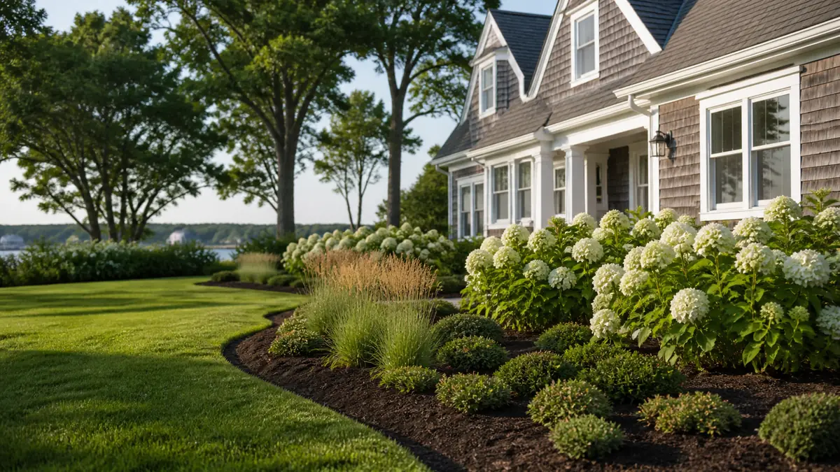 Landscape installation work by Moriah Masonry and Landscaping on Cape Cod