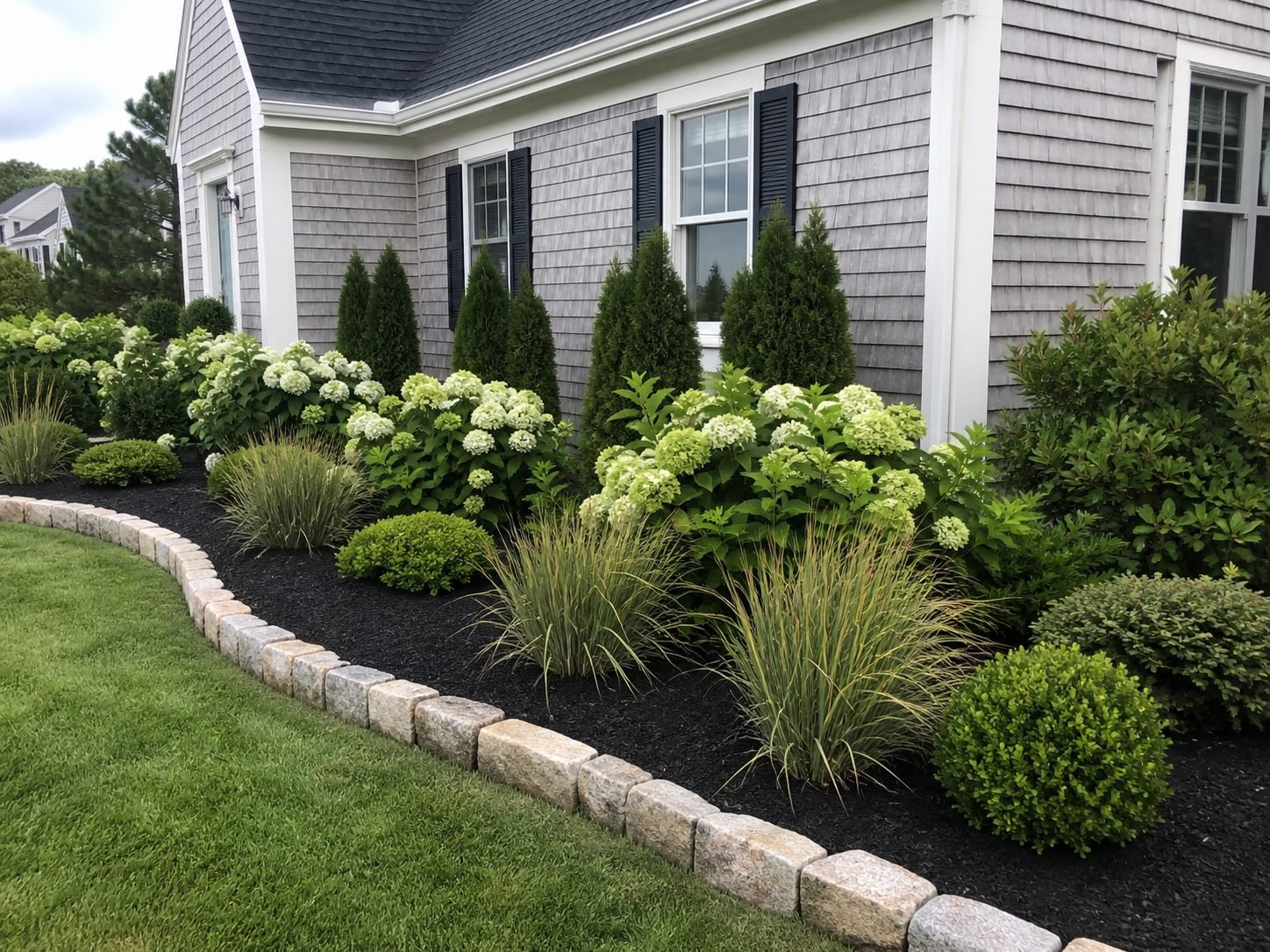 Landscape installation and planting in South Yarmouth