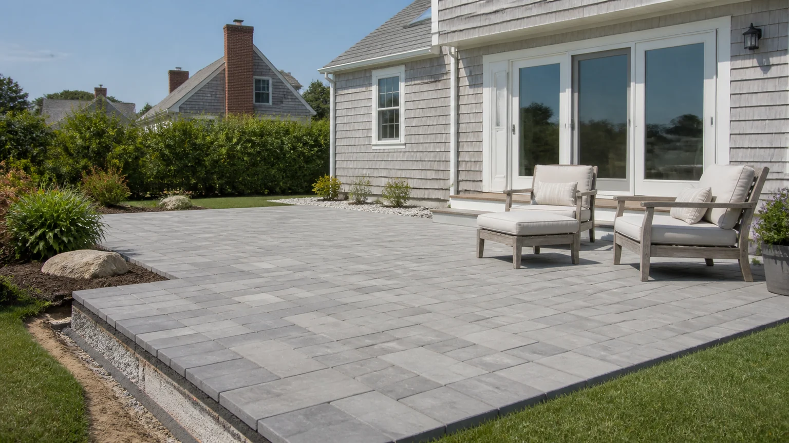 Paver Patio Installation in South Yarmouth