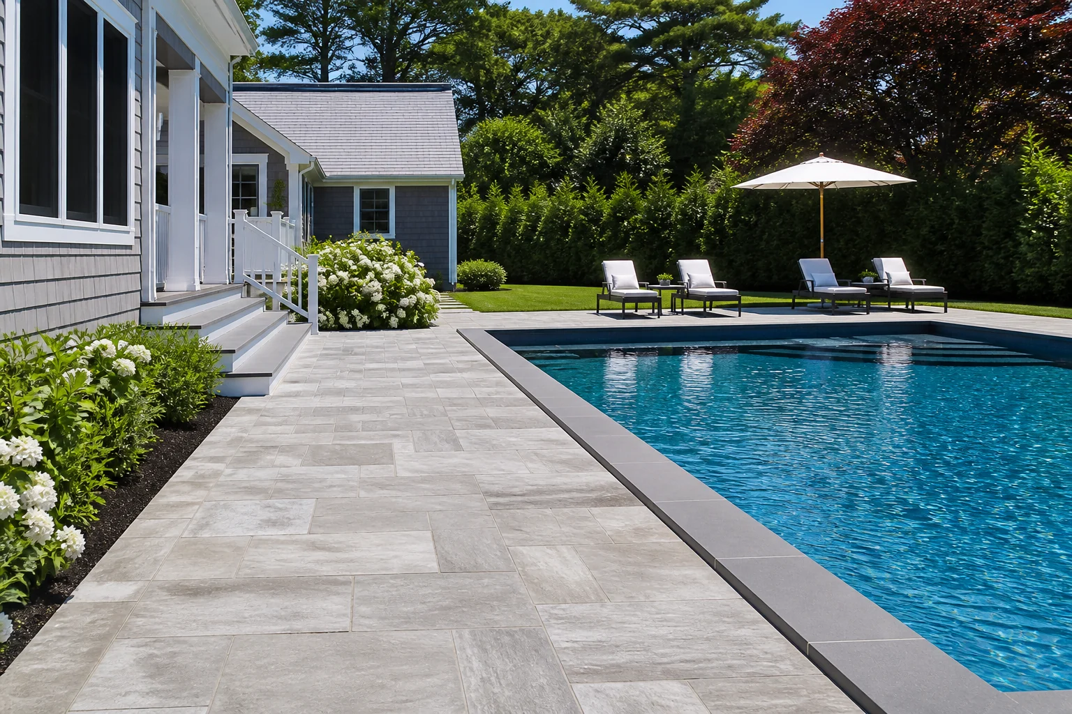 Pool Patio and Pool Surround in South Yarmouth