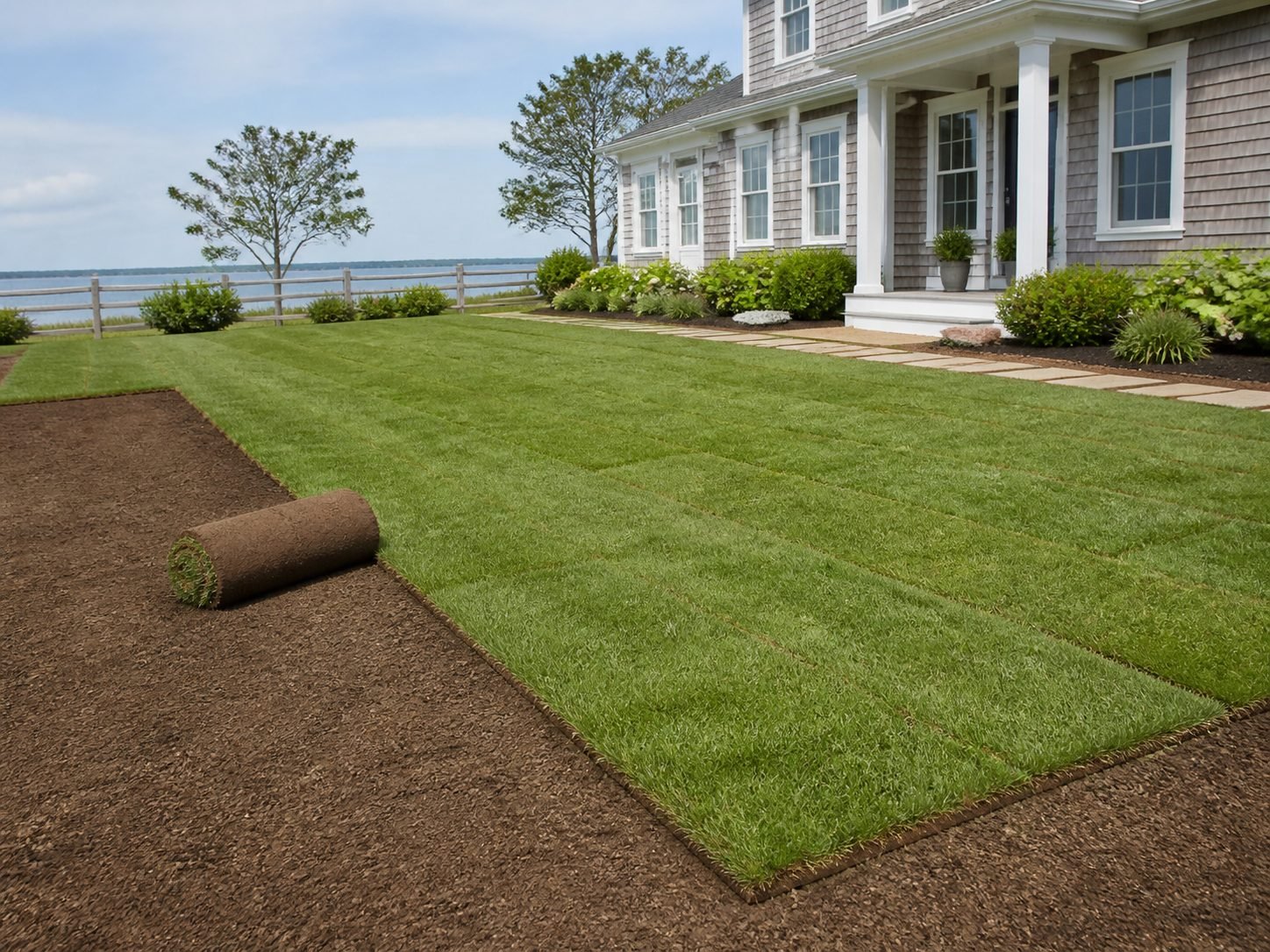 Sod and lawn installation in South Yarmouth
